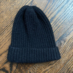 Unisex Unbranded wool blend Beanie One Size Black